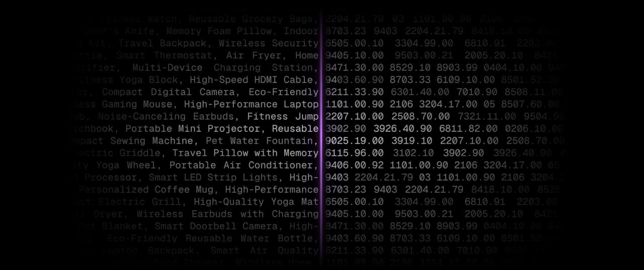Automatiser la classification du code SH